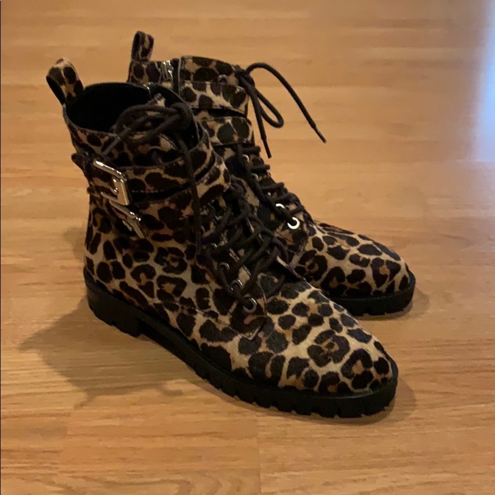 Rebecca Minkoff Cheetah Combat Boot